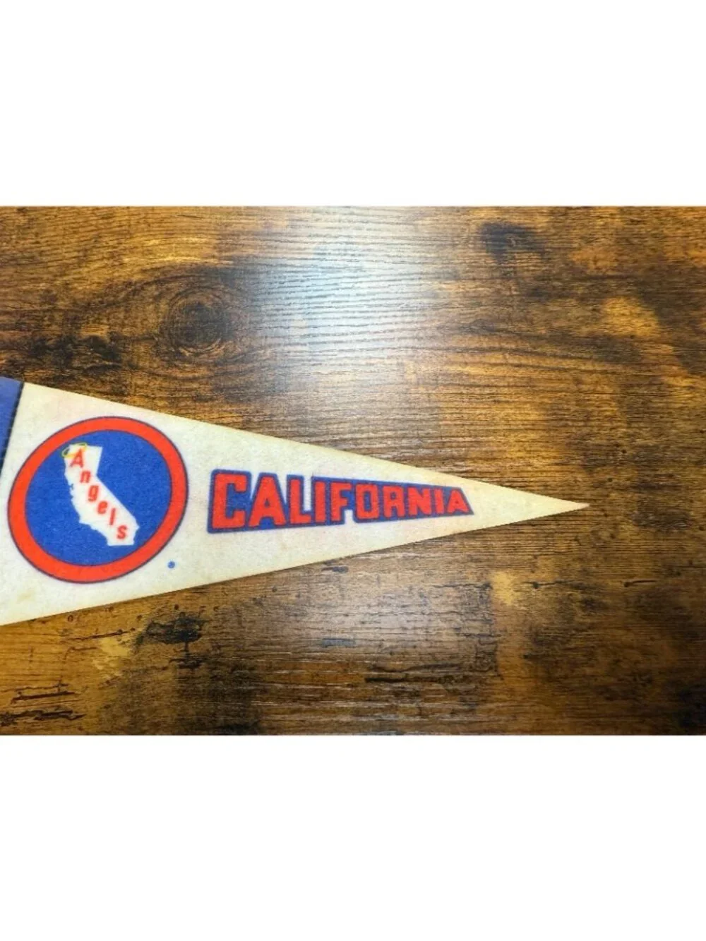 Vintage California Angels baseball pennant